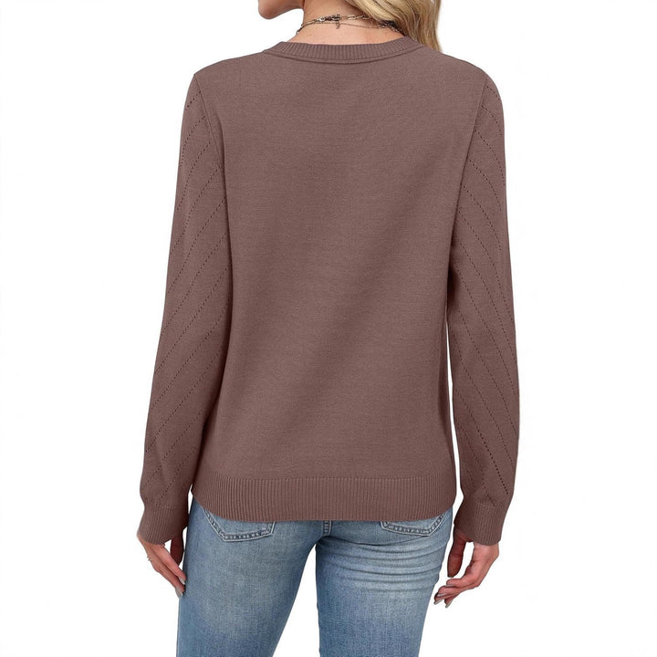 Ladies Fashion Sweater with structured zigzag pattern and relaxed fit Lune London