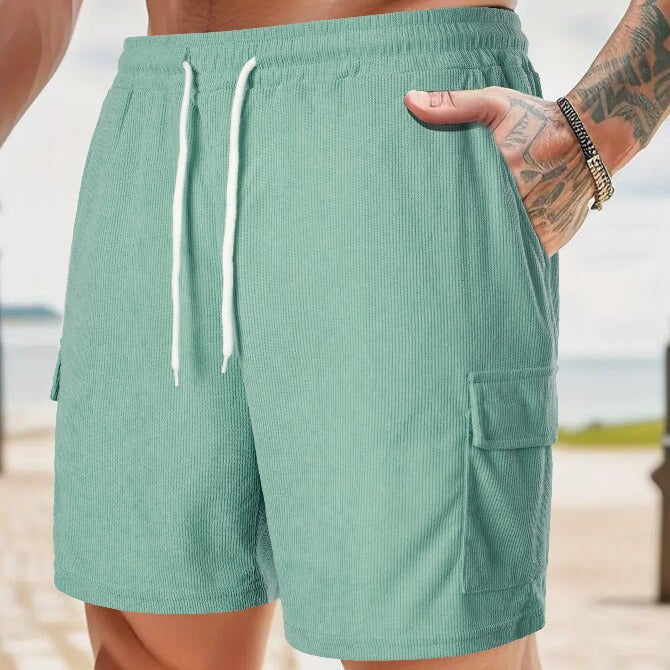 Casual men's pants with practical side pockets and elastic waistband Lune London