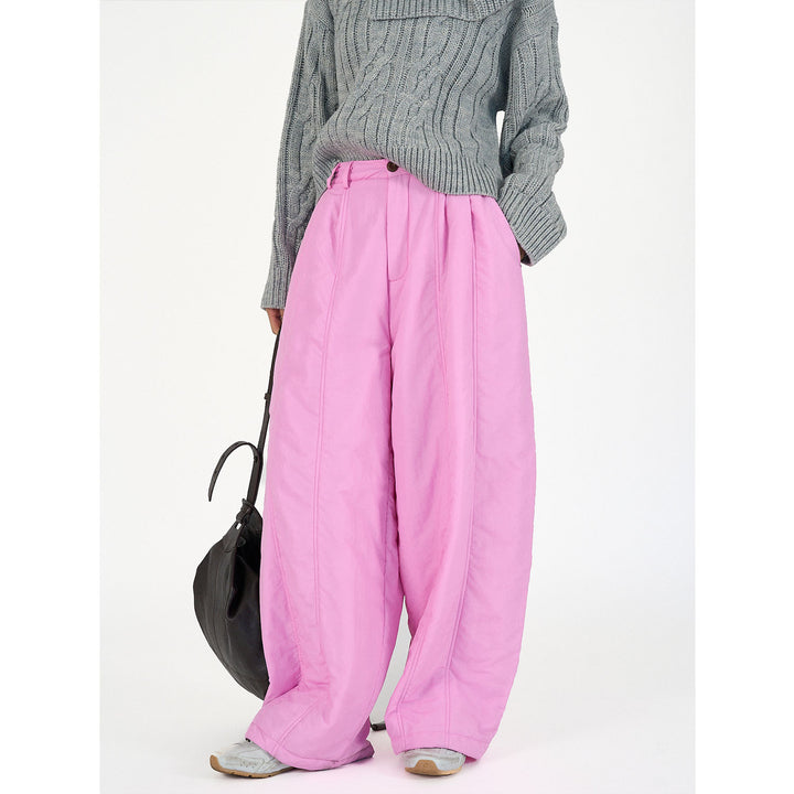 Ladies Padded High-Waist Palazzo Pants in Balloon-Cut Amarae