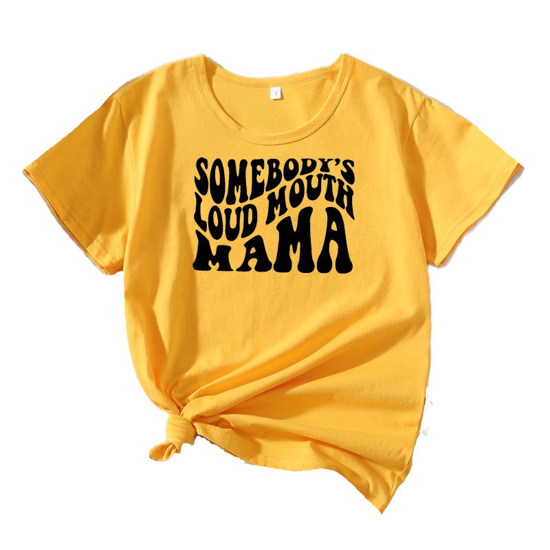 Ladies casual chic graphic T-shirt