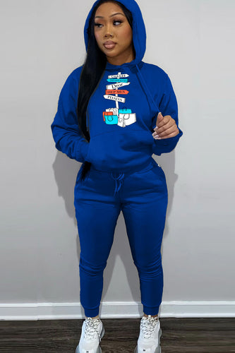 Women's hoodie and jogger set with a playful graphic design Amarae