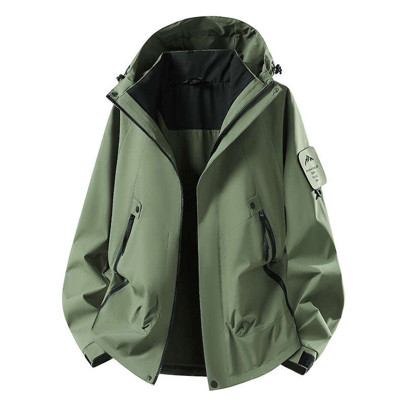 Men's Two-in-One Weather Protection Jacket with Removable Padded Vest and Adjustable Hood Amarae