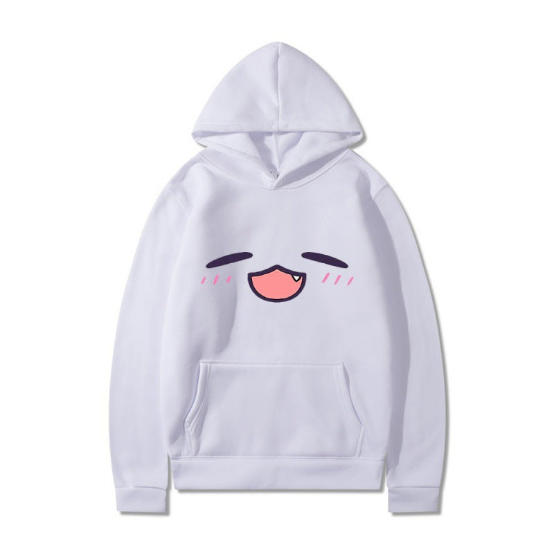 Women's hoodie with cheerful cartoon face and comfortable fit Lune London