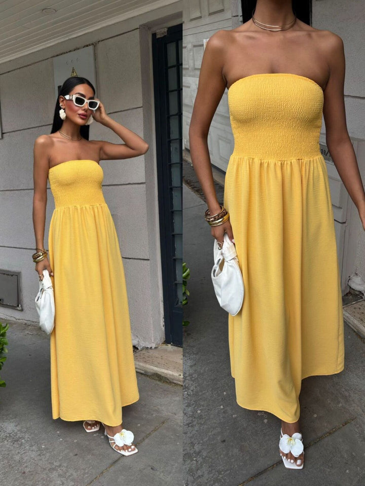 Lune London off-shoulder maxi dress for ladies