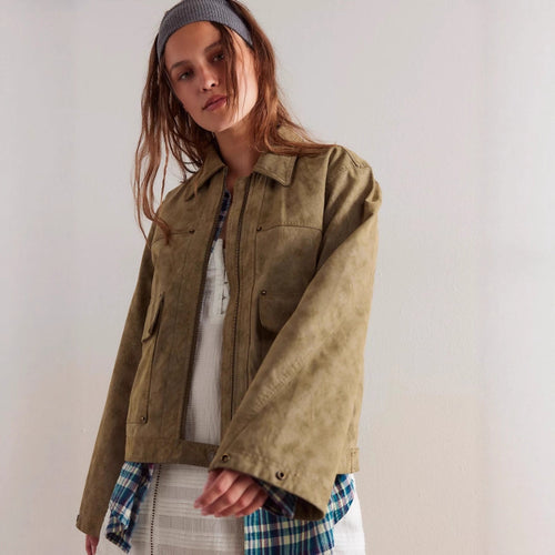 Ladies Lightweight Chic Utility Jacket