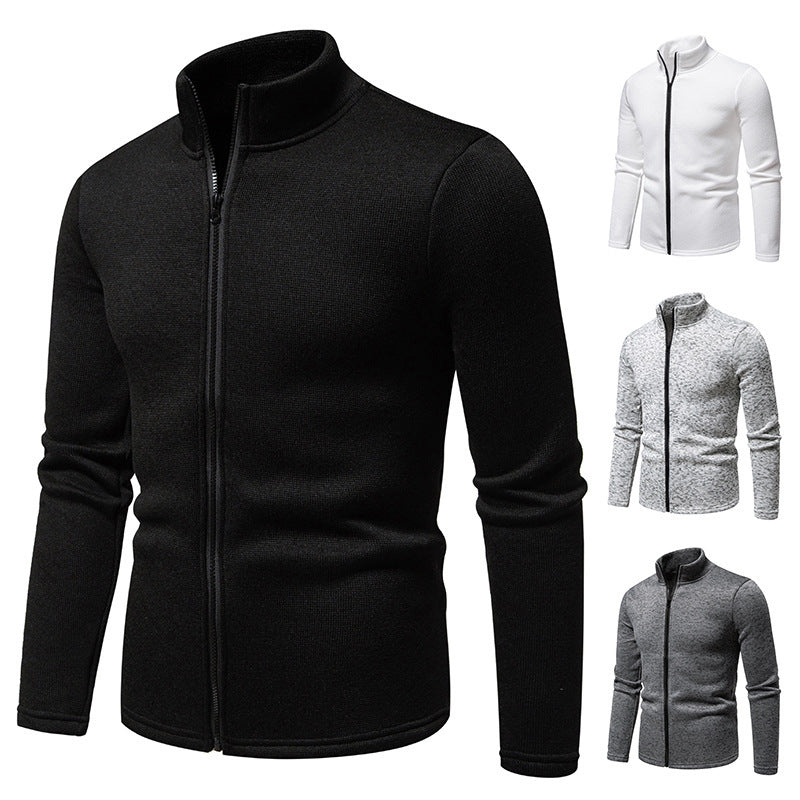 Men's fleece jacket with high collar and full zip Lune London