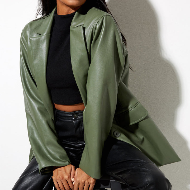 Amarae Elegant Leather Jacket for Women