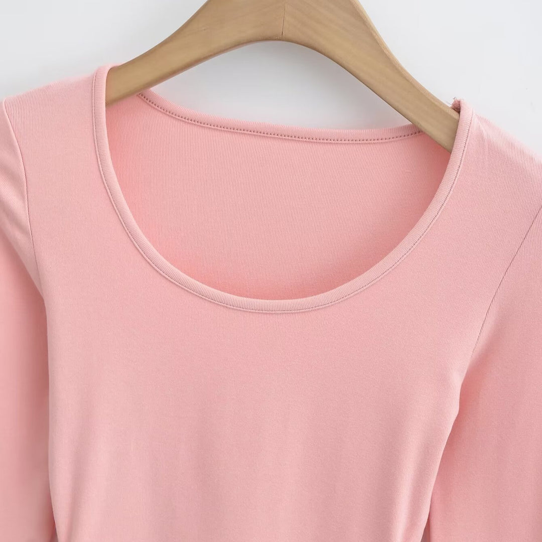 Long sleeve shirt for women with a modern fit and a rounded hem Lune London
