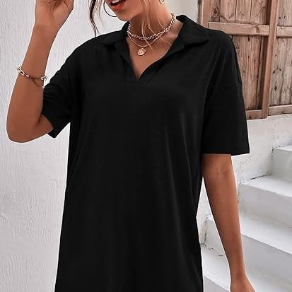 Chic and Stylish Polo-Shirt Dress for Women