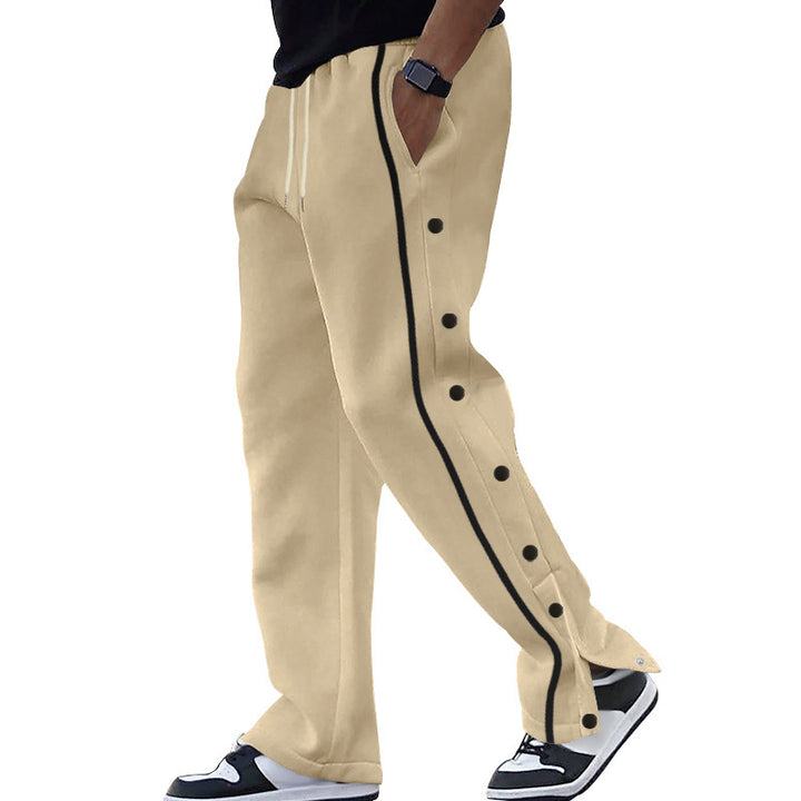 Comfortable men's sports pants with buttons Lune London