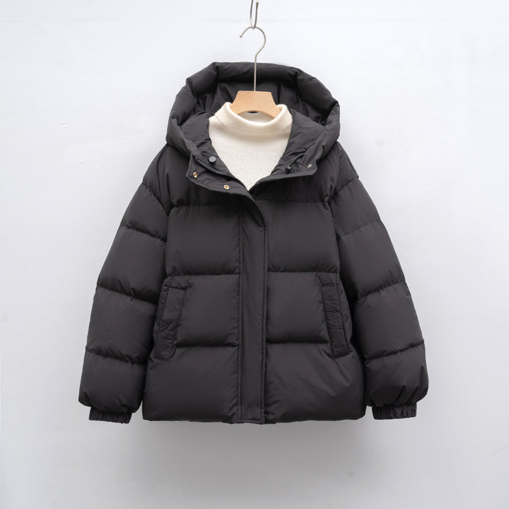 Ladies winter fashion coat with voluminous puff sleeves Lune London