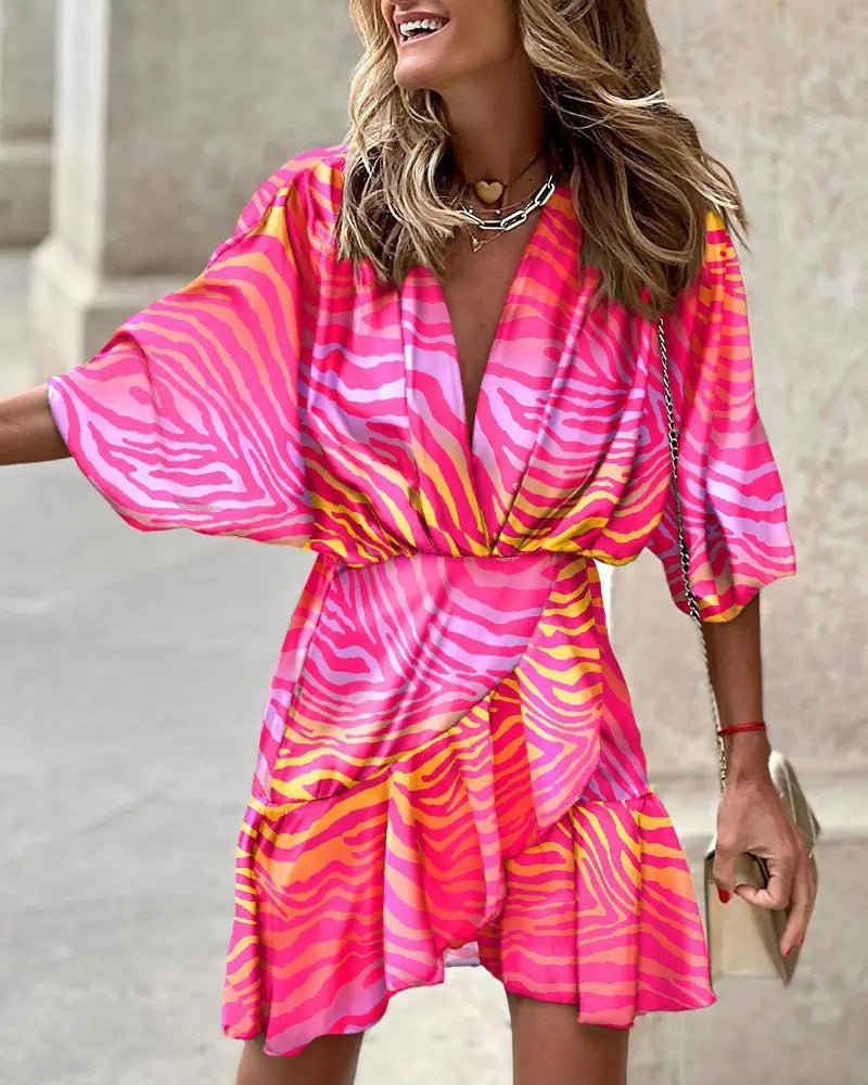 Ladies Short Sleeve Dress Lune London