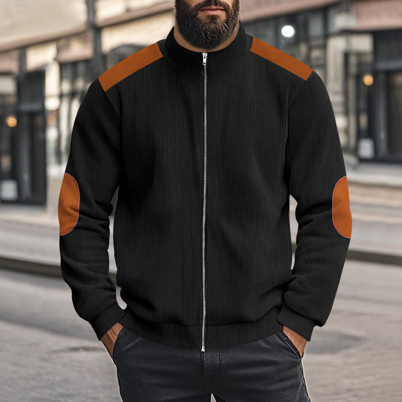 Sport leisure jacket for men in structured fabric with contrasting details Lune London