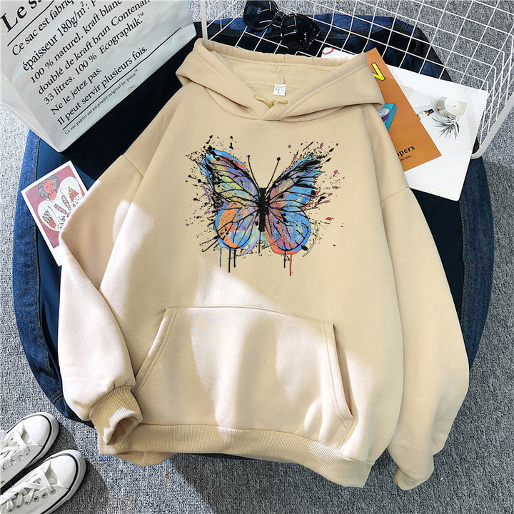 Women's hoodie with appealing butterfly design Chic & Stil
