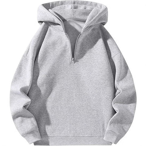 Men's Sporty Hoodie with Half Zipper Amarae