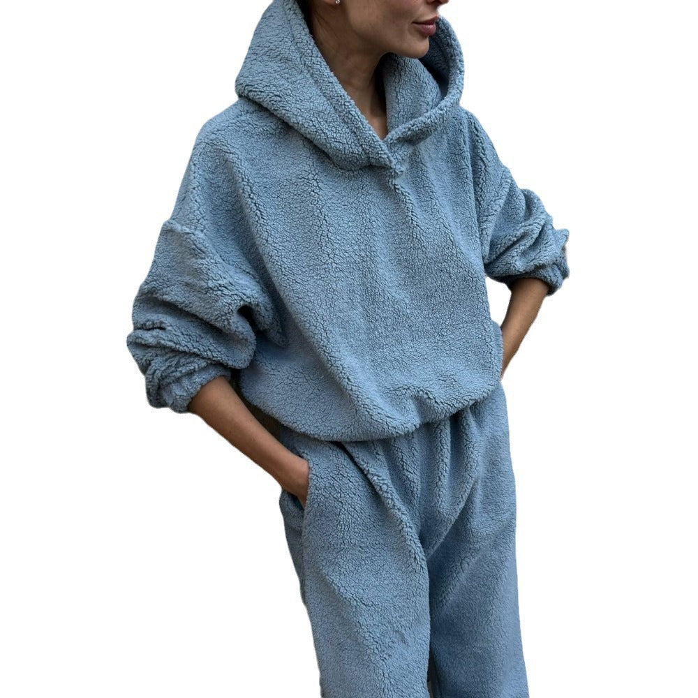 Lune London Soft Faux Fur Loungewear Set for Women