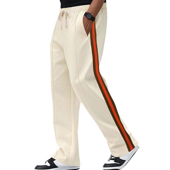 Sport leisure pants for men with side stripes and an elastic waistband Lune London