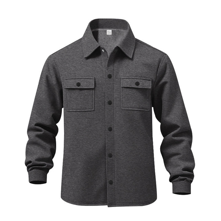 Trendy flannel jacket for men with practical pockets Lune London