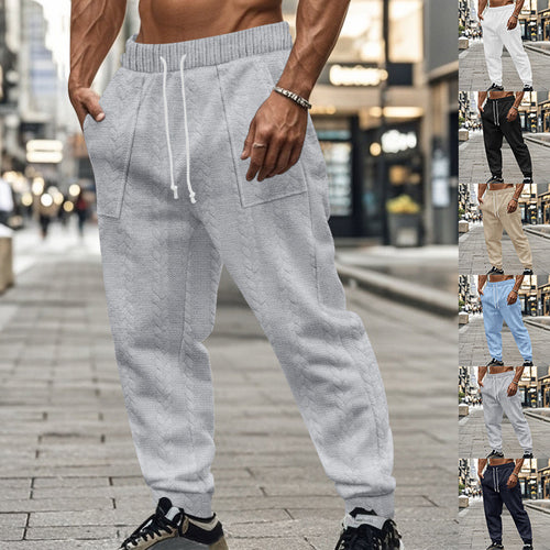 Trendy leisure pants for men with innovative texture and elastic waistband Amarae