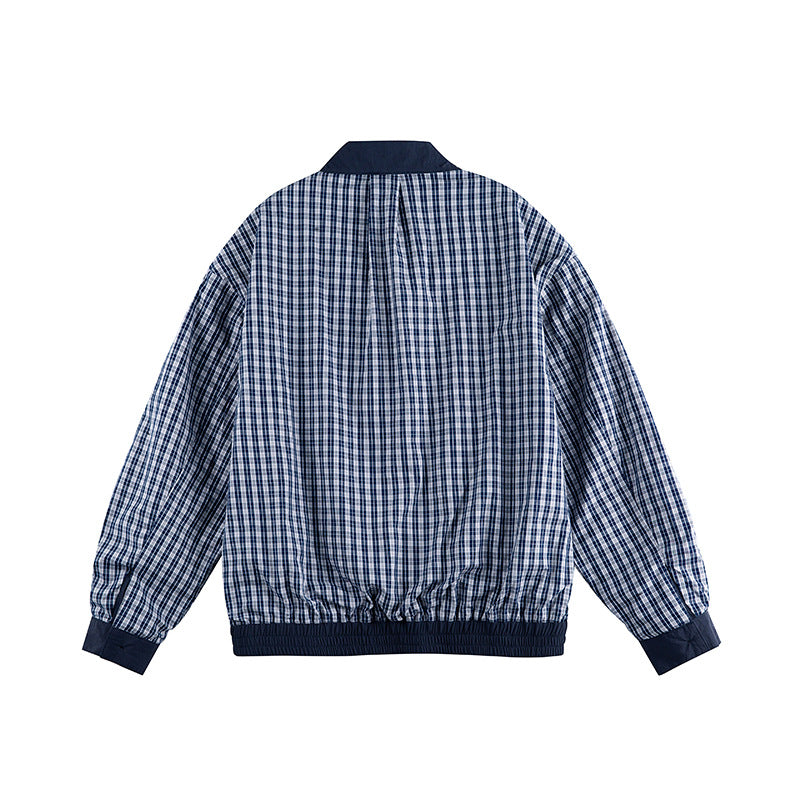 Men's lightweight nylon blouson in boxy cut with stand-up collar and patch flap pockets Amarae
