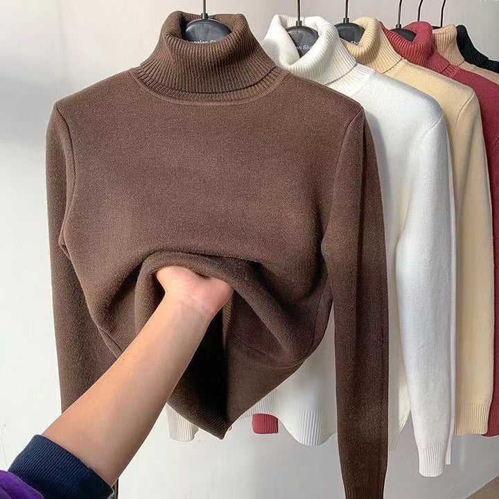 Cozy turtleneck sweater for ladies in fine knit Lune London
