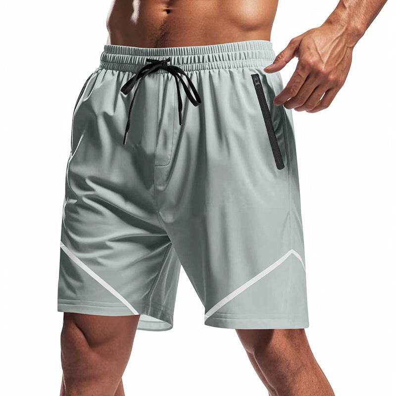 Shorts d'entraînement sportifs pour hommes avec des poches zippées pratiques et un matériau respirant Lune London