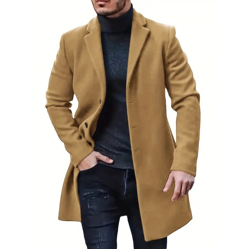 Men's Elegant and Classic Wool Coat with A Slim Fit Lune London
