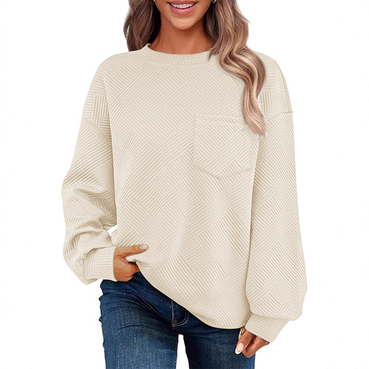 Casual sweater for women with structured pattern Lune London