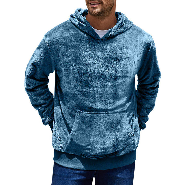 Comfortable fleece hoodie for men with kangaroo pocket Lune London