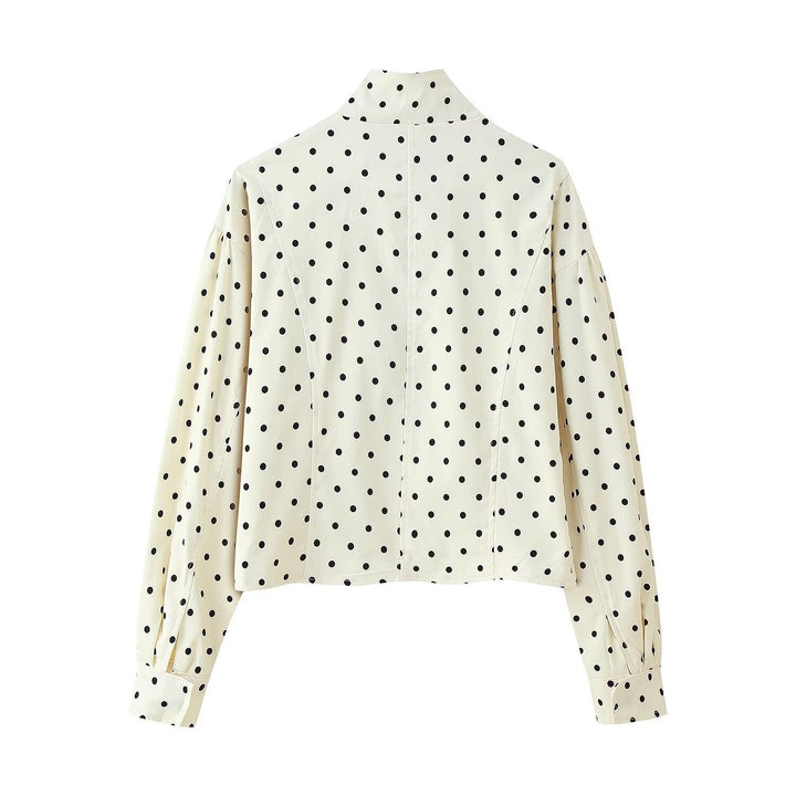 Women's Trendy Polka Dot Blouson Jacket Lune London