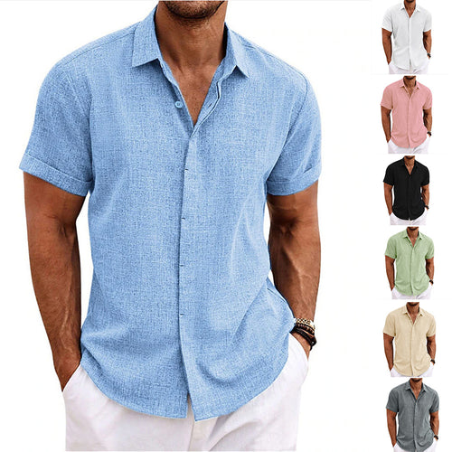 Short sleeve shirt for men in light cotton with pleasant wearing comfort Amarae