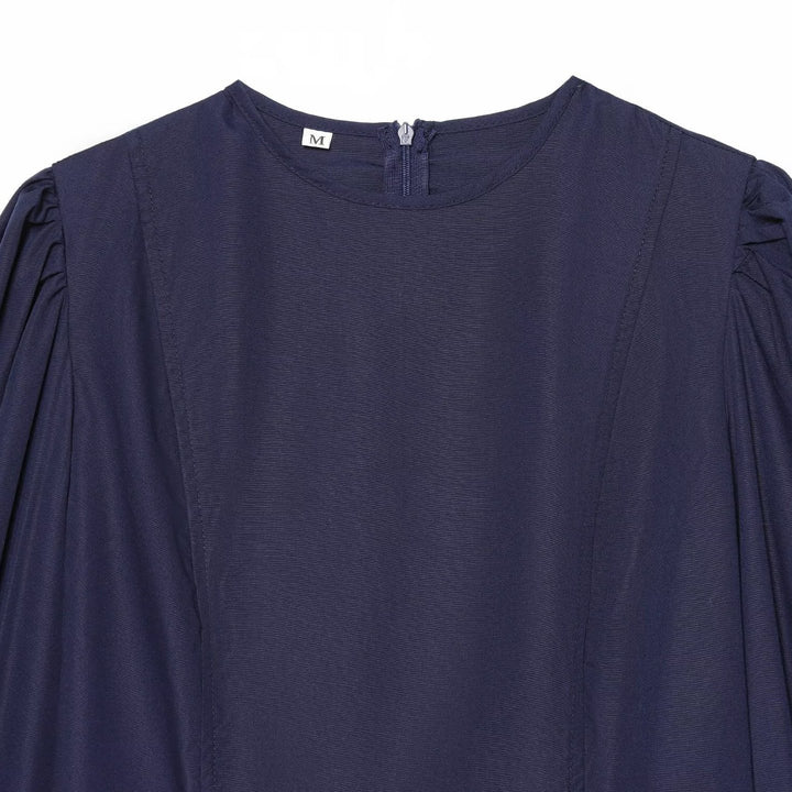 Women's blouse with volume sleeves and lace trim Amarae