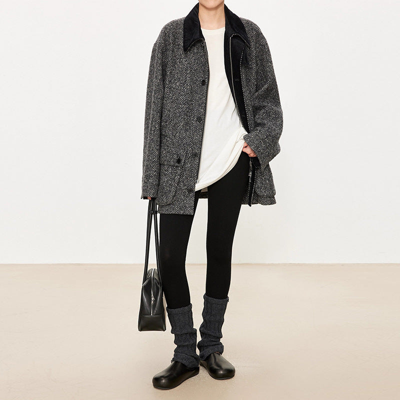 Veste de transition pour femmes au design modern en chevrons Chic & Stil