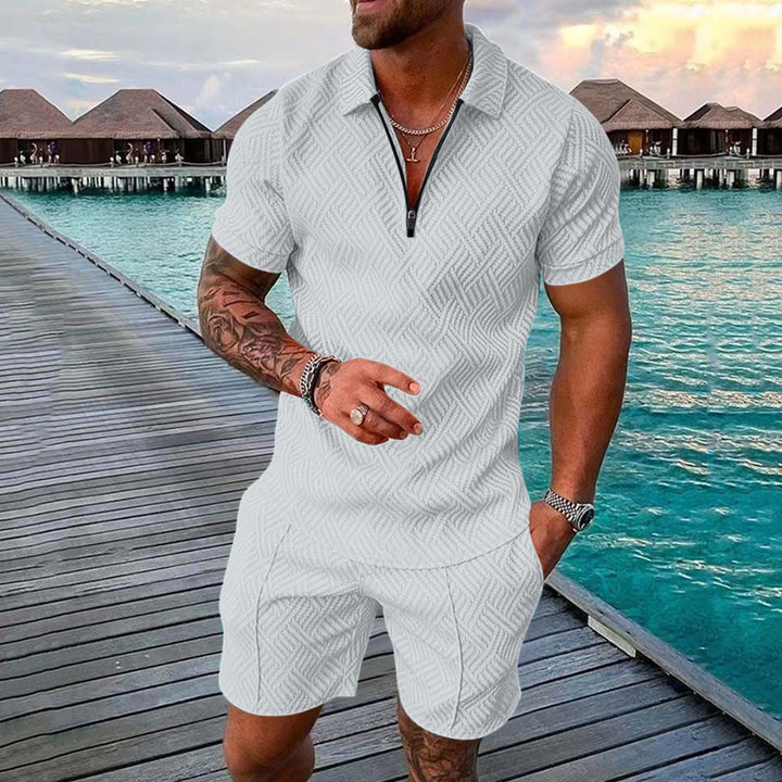 Elegant leisure suit for men with textured design Amarae