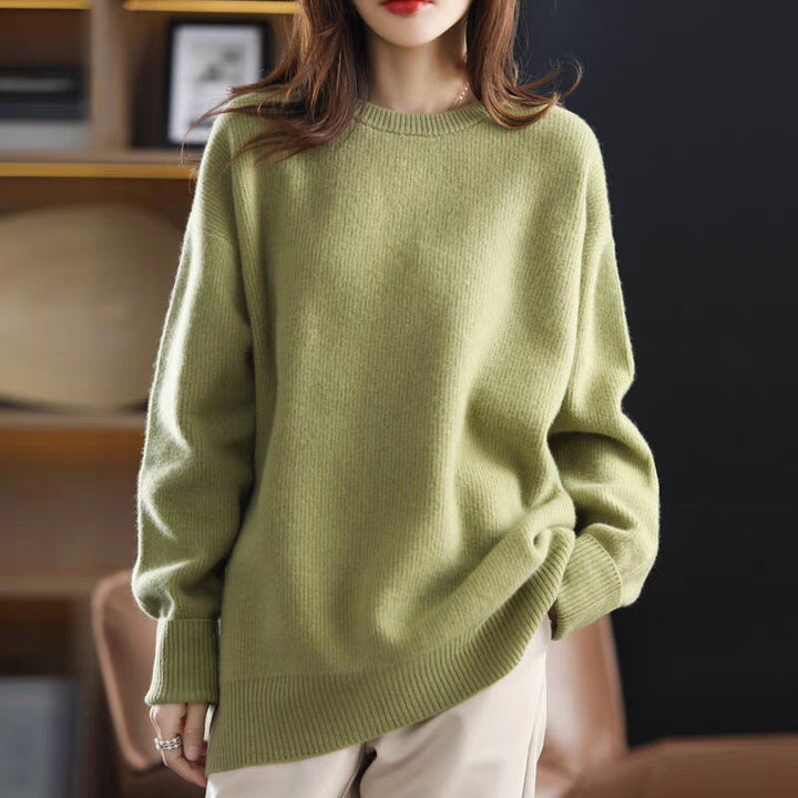 Pull long pour femmes en tricot avec coupe décontractée Chic & Stil