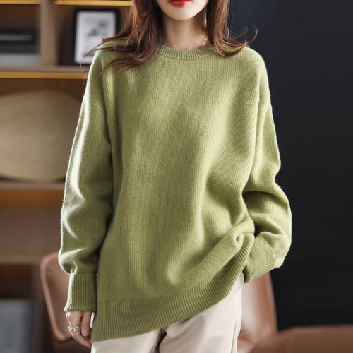 Pull long pour femmes en tricot avec coupe décontractée Chic & Stil