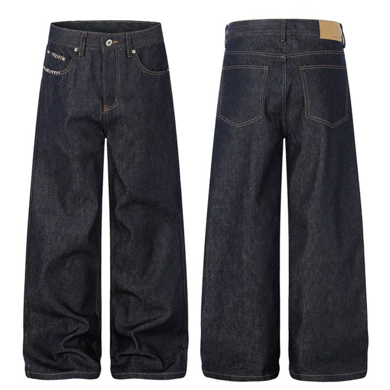 Women's High-Waisted Wide-Leg Jeans made of raw denim with Palazzo cut Amarae