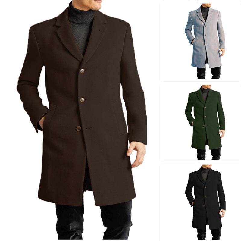 Elegant wool coat for men Lune London