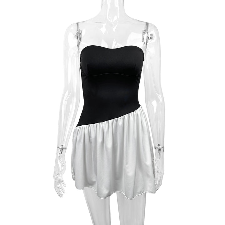 Women's Bandeau Dress with Flowing Skirt Lune London