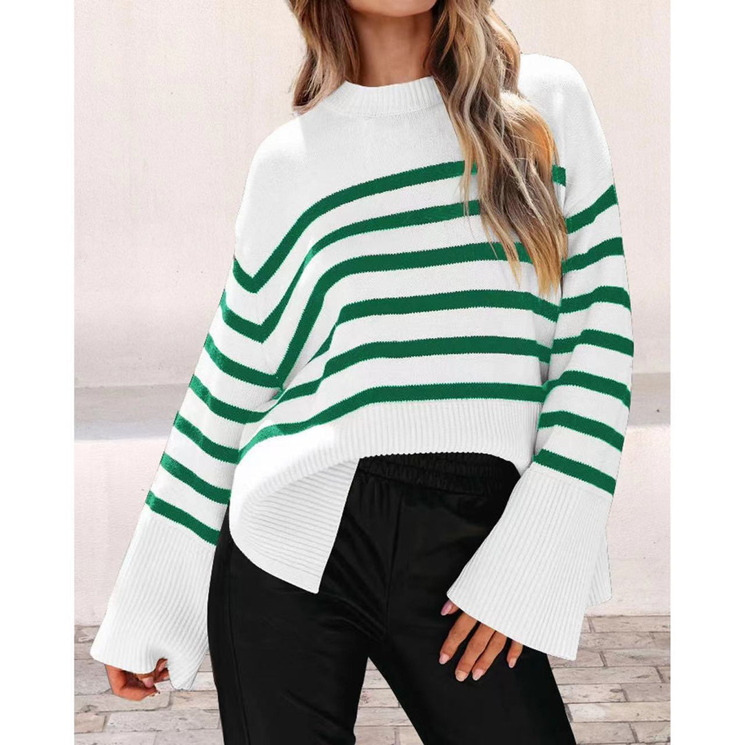Lune London striped oversized sweater for women