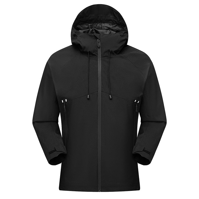 Men's Waterproof High-Visibility Shell Parka with Breathable Membrane, Adjustable Hood and Ventilation Amarae