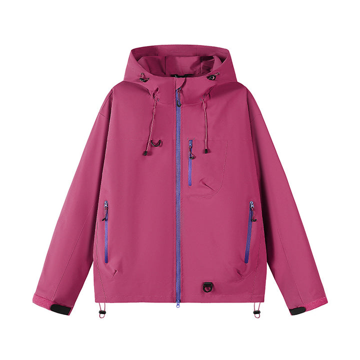 Functional jacket for men with adjustable hood and practical zippered pockets Lune London