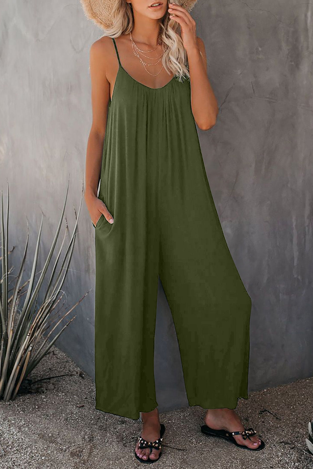 Ladies Elegant Sleeveless Jumpsuit Lune London