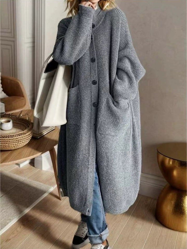 Oversized knit coat for women Lune London