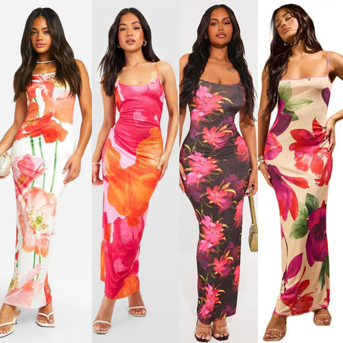 Amarae Floral A-line Maxi Dress for Women