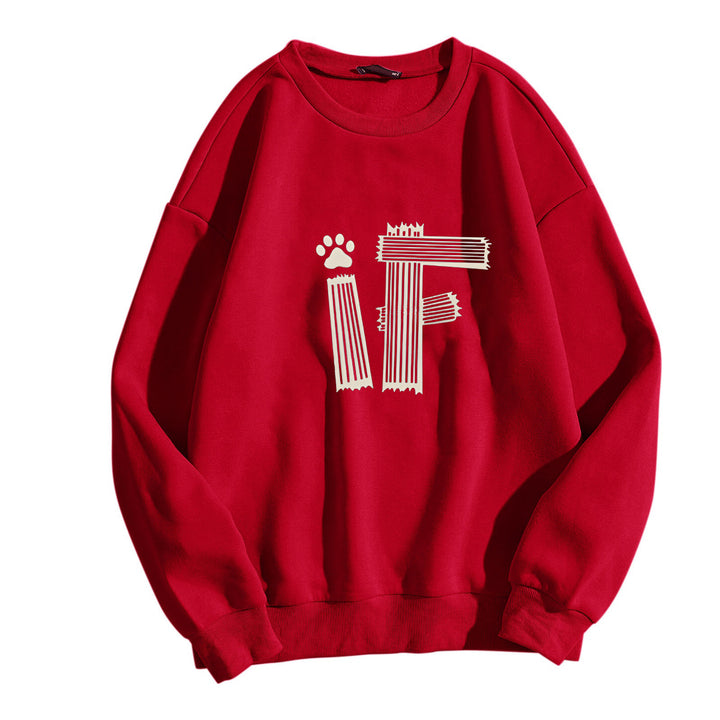 Women's casual sweatshirt with creative graphic print Chic & Stil
