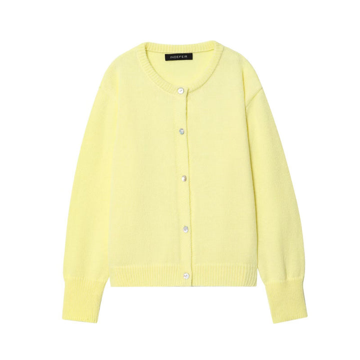 Elegant knit jacket for women with button details Lune London