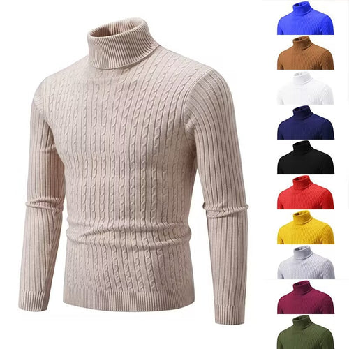 Elegant roll-neck sweater for men in fine knit Amarae