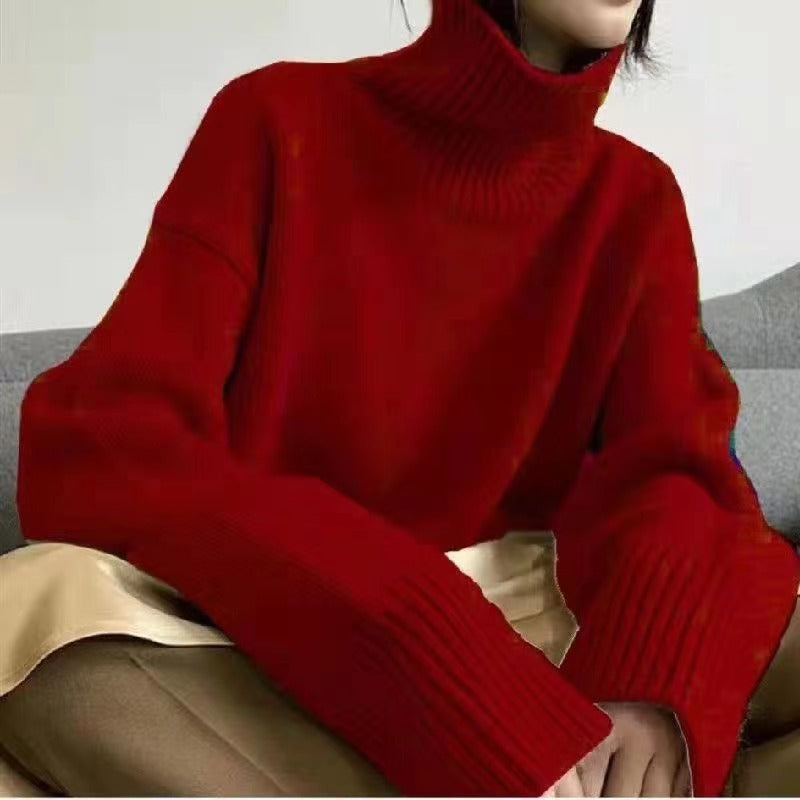 Gros Pull Col Roulé pour Femmes avec Tricot Doux Chic & Stil