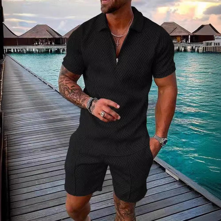 Elegant leisure suit for men with textured design Amarae